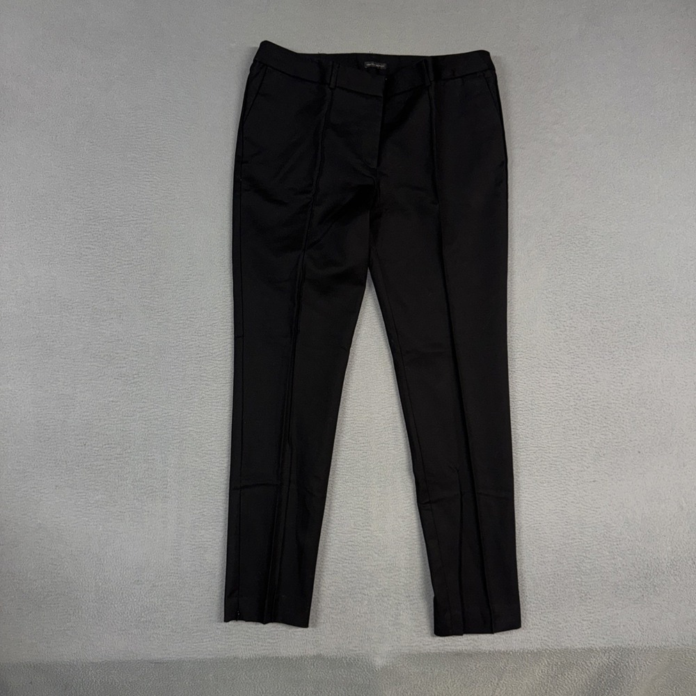 Worthington Pants Womens 12 Black Low Rise Slim Fit Stretch Cotton Dress NWT